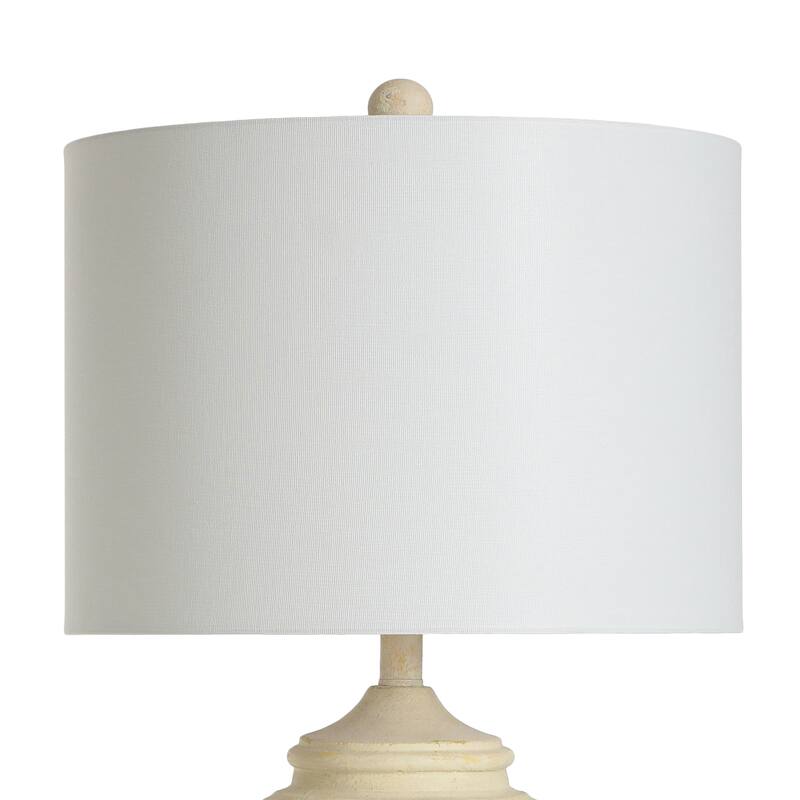 Charlotte Polyresin Table Lamp - Linen Shade