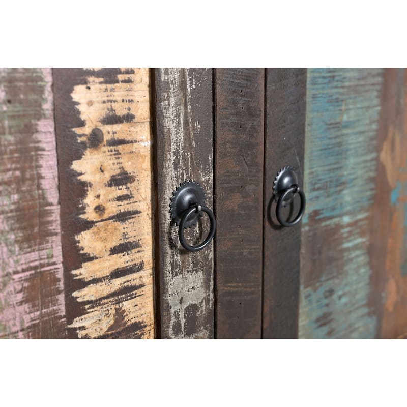 Handmade Reclaimed Wood 2-door Sideboard Cabinet (India)