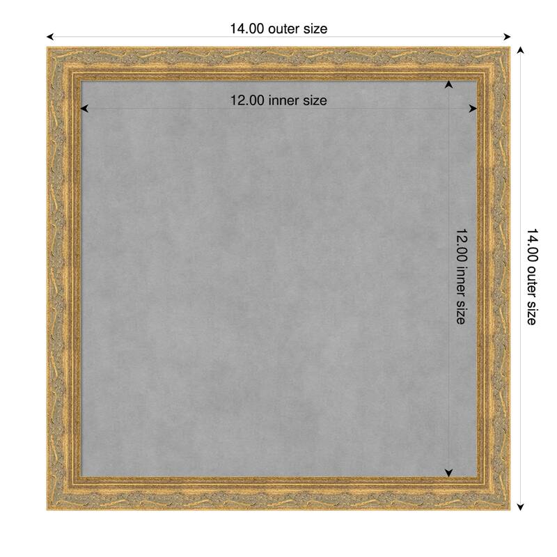 Amanti Art Mila Dark Gold Framed - 14 x 14 in - Mila Dark Gold