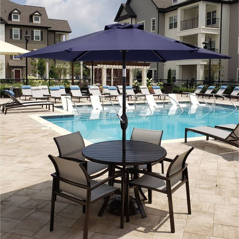 Bonosuki 7.5-foot Waterproof Sunshade Canopy Patio Umbrella - Royal Blue