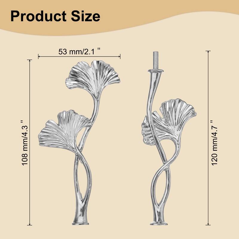 2 Tiers Cake Tray Stand Handle Metal Holder for Cake Plate - Silver - 3 Set