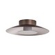 preview thumbnail 1 of 0, Luma LED Flush Mount - 12" in Coffee Silver with Coffee Silver Shade - Bronze