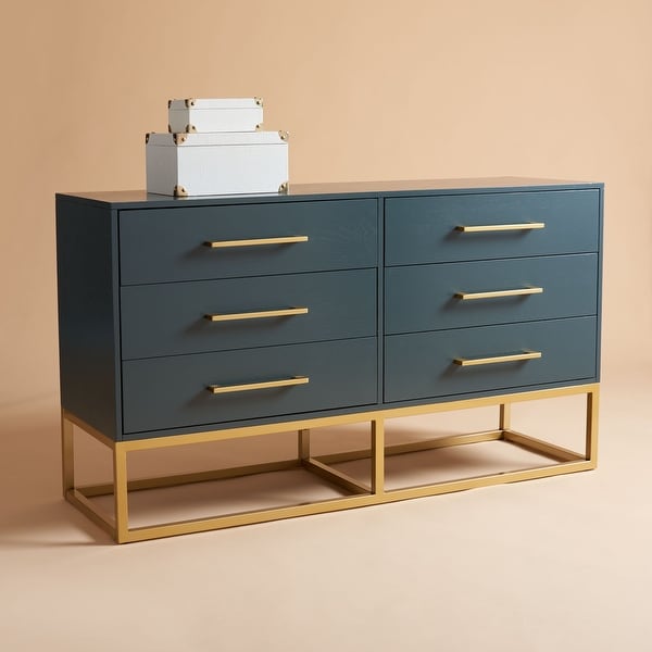 Estelle 6 drawer sales double dresser white