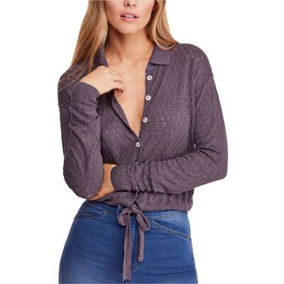 Free People Womens Tie-Front Cardigan Sweater