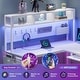 preview thumbnail 54 of 68, L Shaped Gaming Desk Computer Desk Corner Desk Pegboard Power Outlet