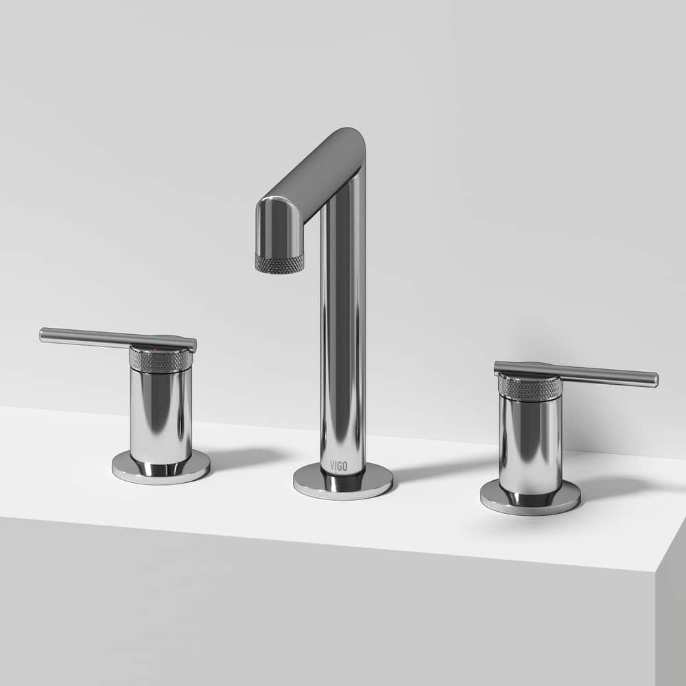 VIGO Sterling 7" H 2-Handle Widespread Bathroom Faucet
