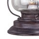 preview thumbnail 3 of 4, Vaxcel Lighting Dockside 1 Light Outdoor Wall Sconce with Clear Glass