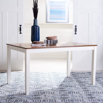 SAFAVIEH Earnestine Rectangle Dining Table - 57" W x 36" L x 30" H - 57Wx36Dx30H