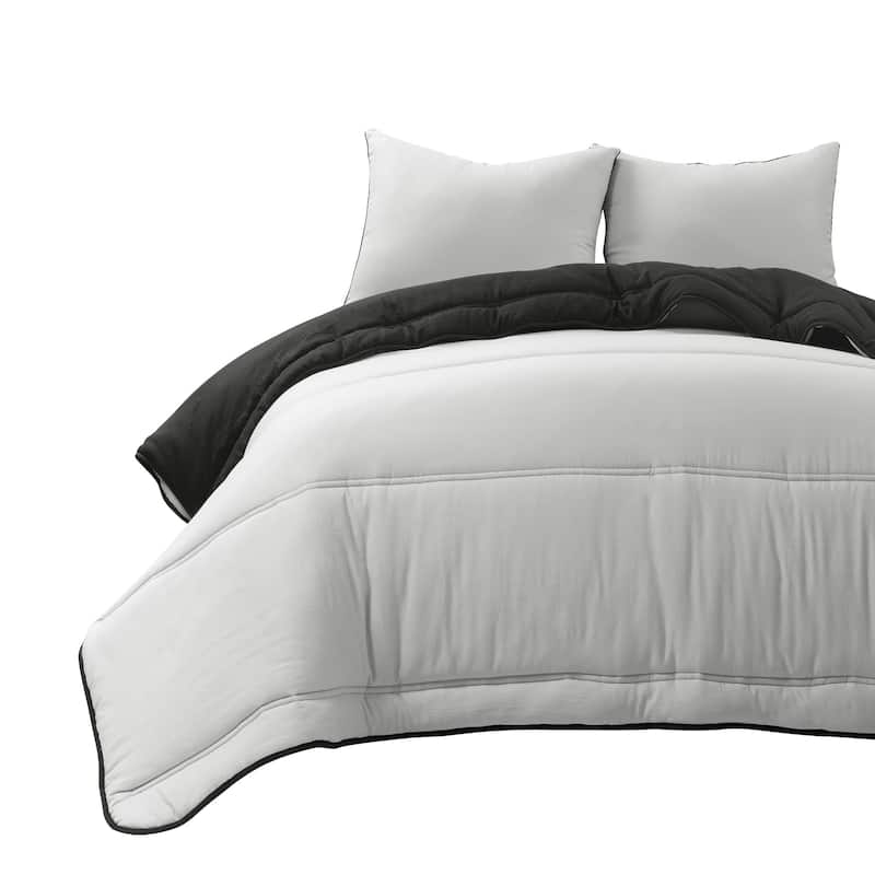 Lush Decor Oslo Soft Reversible Quilted Comforter Set