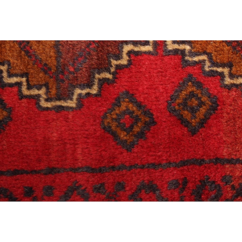 ECARPETGALLERY Hand-knotted Teimani Red Wool Rug - 2'7 x 4'4