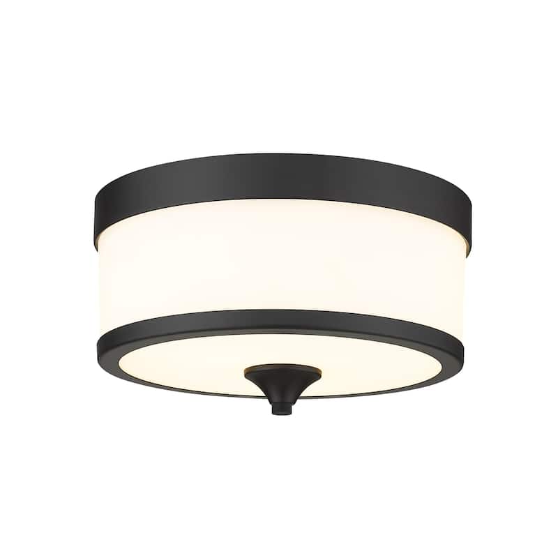 Z-Lite Cosmopolitan 3 Light 14" Wide Flush Mount Drum Ceiling Fixture