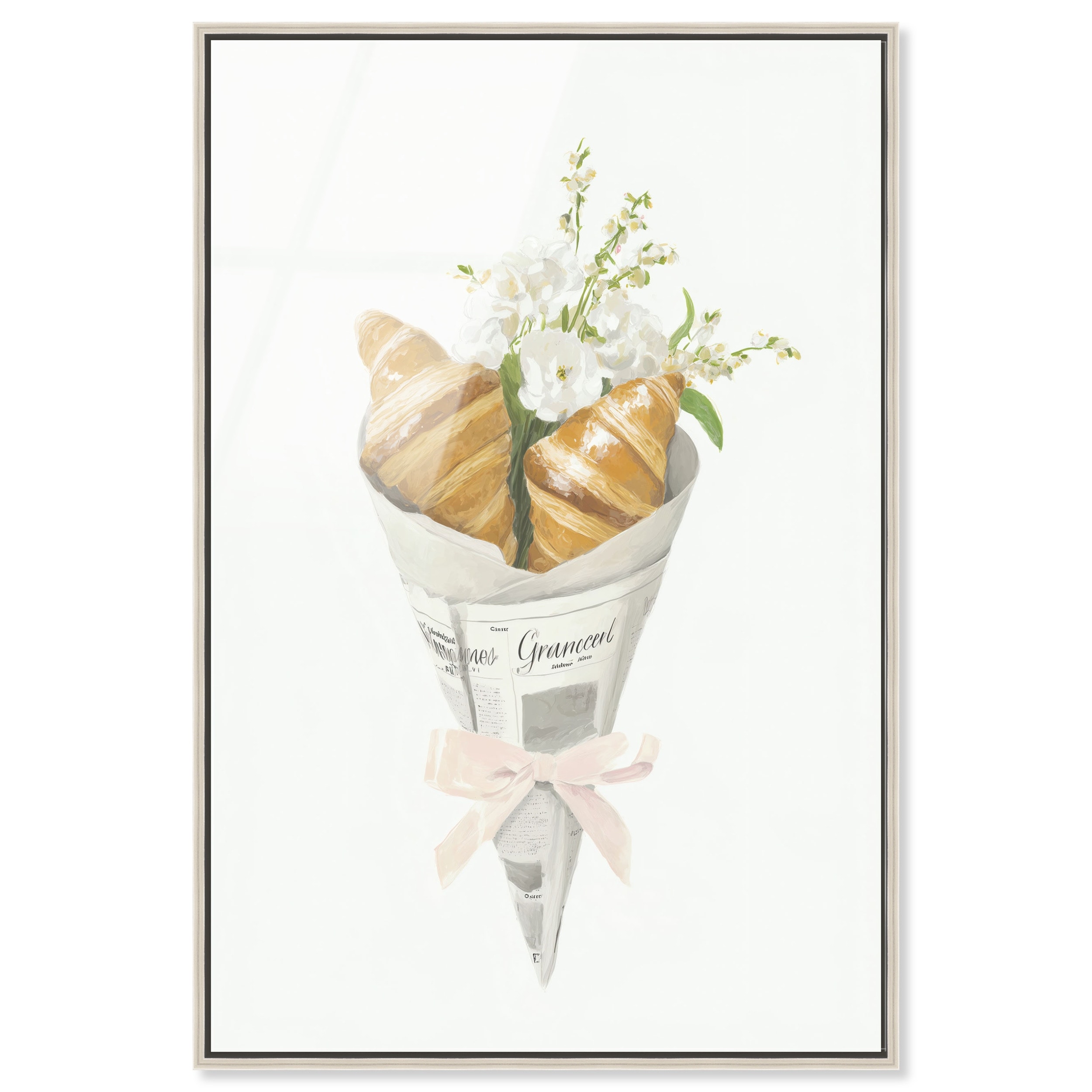 Pastry Bouquet Watercolor Wall Art Acrylic Print by Art Remedy