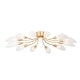 preview thumbnail 1 of 2, Hudson Valley Lighting 3042 Enfield 12 Light 42" Wide Semi-flush Vintage Gold Leaf