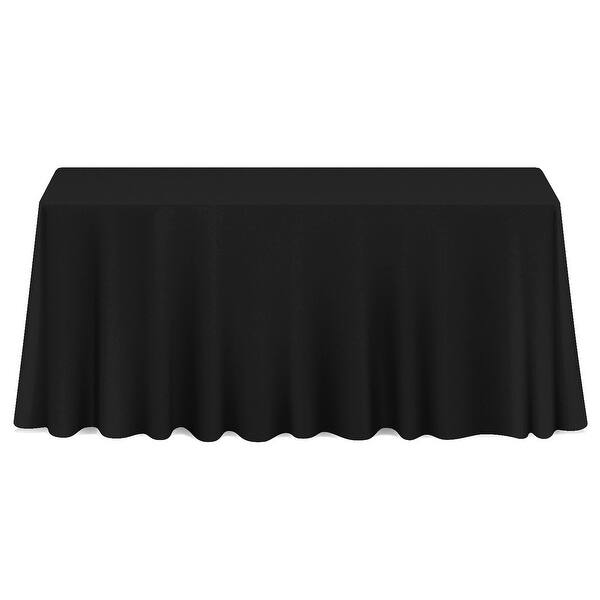 slide 2 of 8, 90 x 132in 20pk Tablecloths Black More than 12