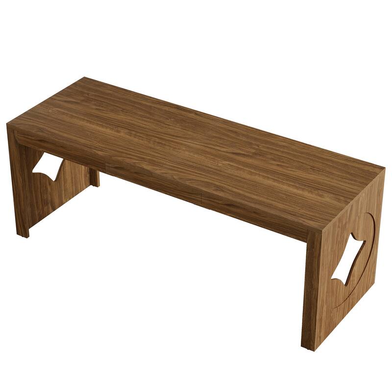 Extra Long 2 Person Computer Desk with Diamond-Cut Base
