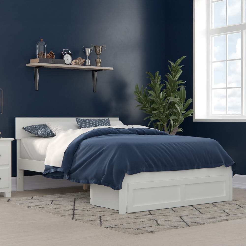 AFI Boston Platform Bed with Foot Drawer