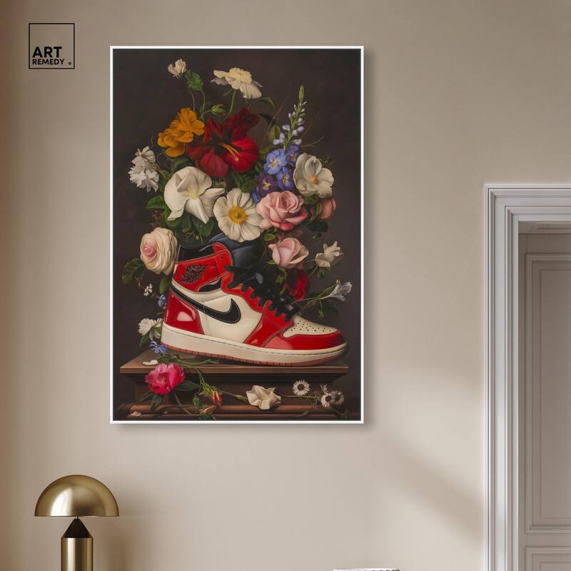 Sneaker Bouquet II Canvas by Art Remedy