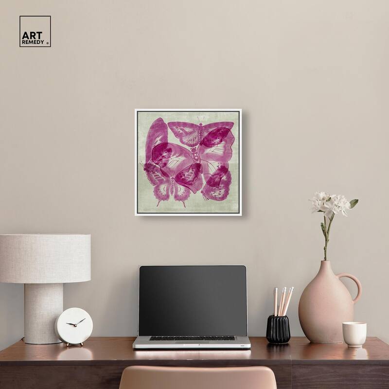 Fluttering Wings Canvas by Art Remedy