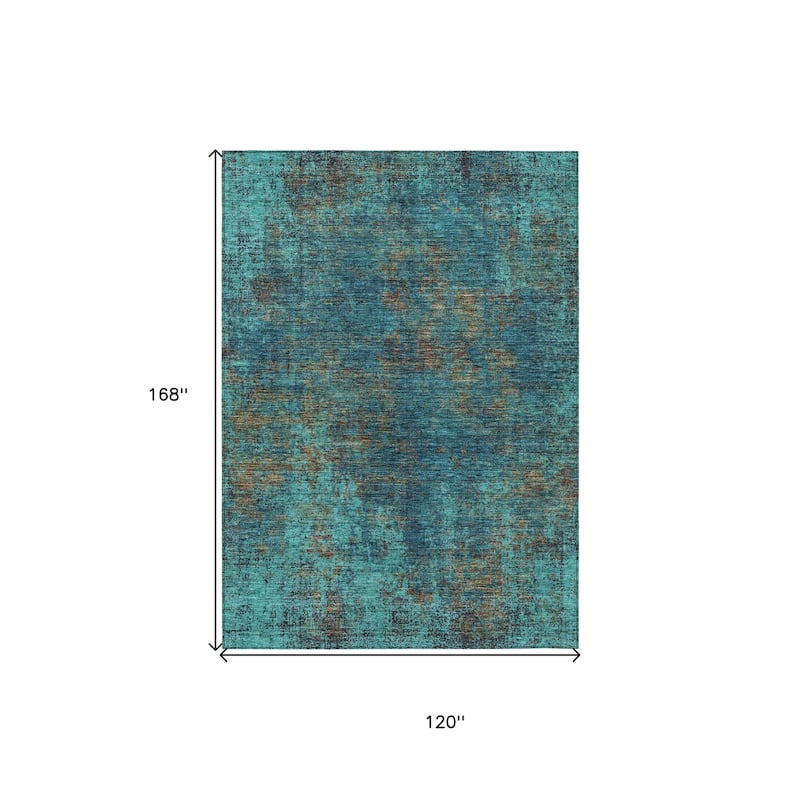 HomeRoots Abstract Transitional Rectangle Outdoor Rug