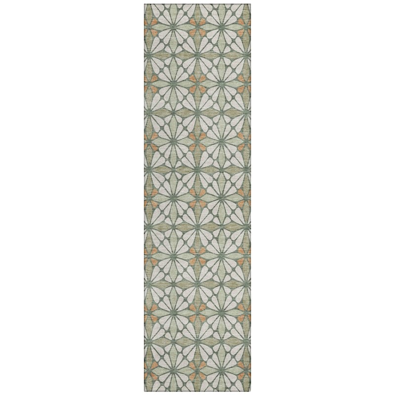 Machine Washable Indoor/ Outdoor Mosaic Pablo Chantille Rug