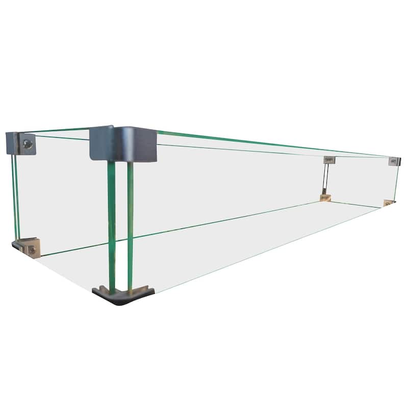 LSI Rectangle Fire Pit Flame Guard
