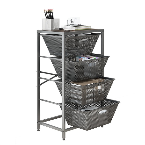 storage basket shelving unit