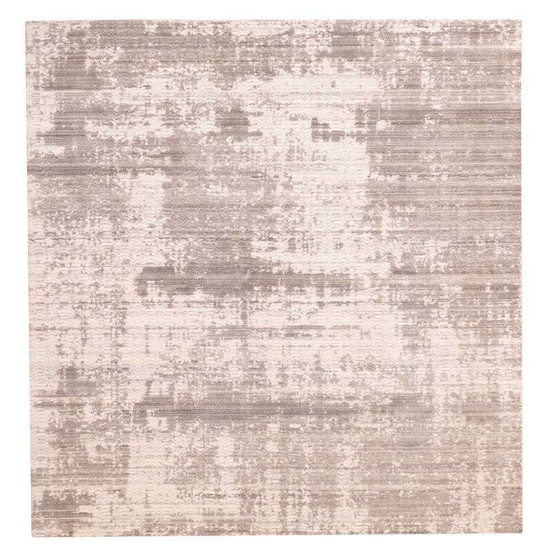 ECARPETGALLERY Hand Loomed Elysian Dark Grey Wool Rug - 7'10 x 8'0