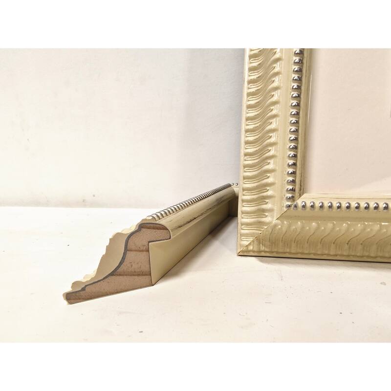 Solid Wood Picture Frame - Replaceable Canvas Art Frame with Organic Glass, Elegant Framed Wall Decor for Living Room