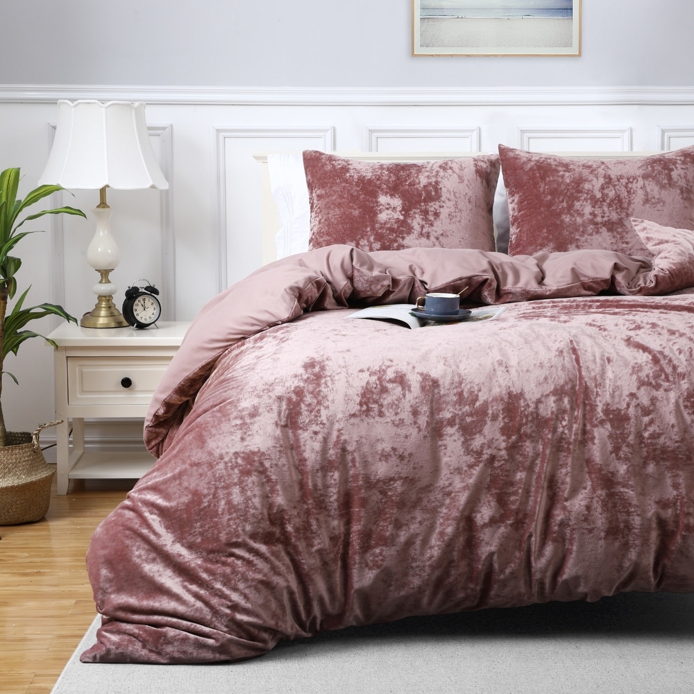 Pink velvet euro sham discount