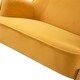 preview thumbnail 73 of 117, Barbara 43" Contemporary Velvet Loveseat Sofa with Goldtone Metal Legs by HULALA HOME