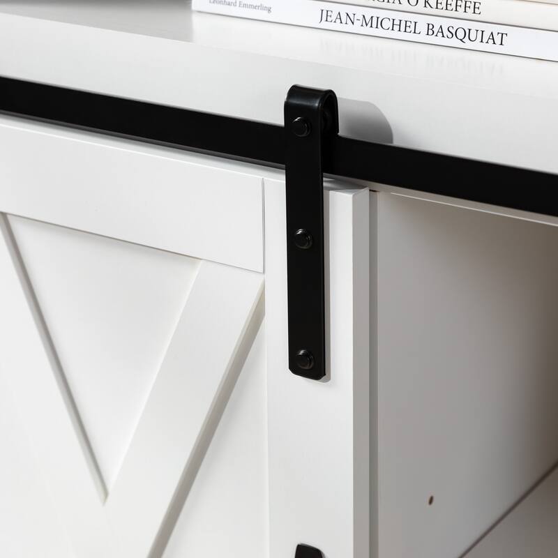 Middlebrook 52-inch Highboy Sliding Barn Door TV Stand