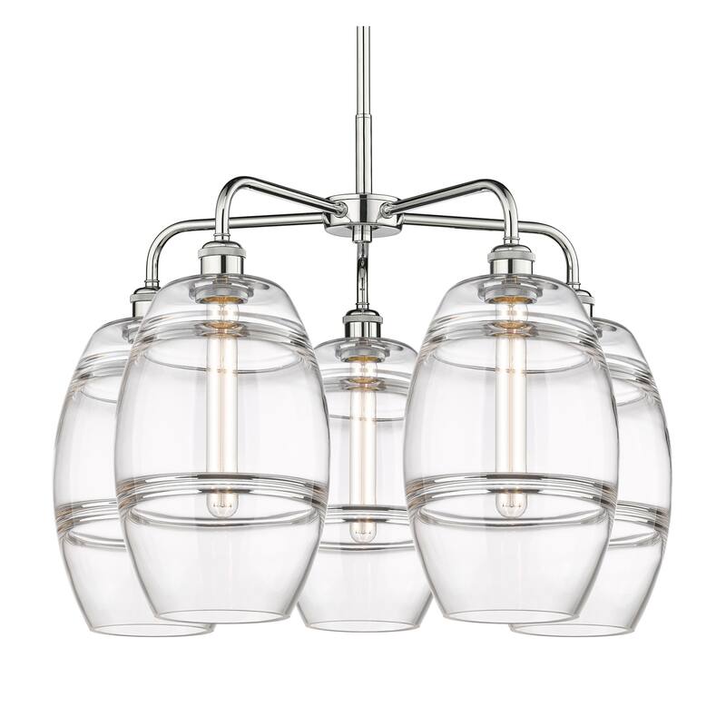 Innovations Lighting 516-5CR-15-26 Vaz Chandelier Vaz 5 Light 26" Wide - Polished Chrome / Clear
