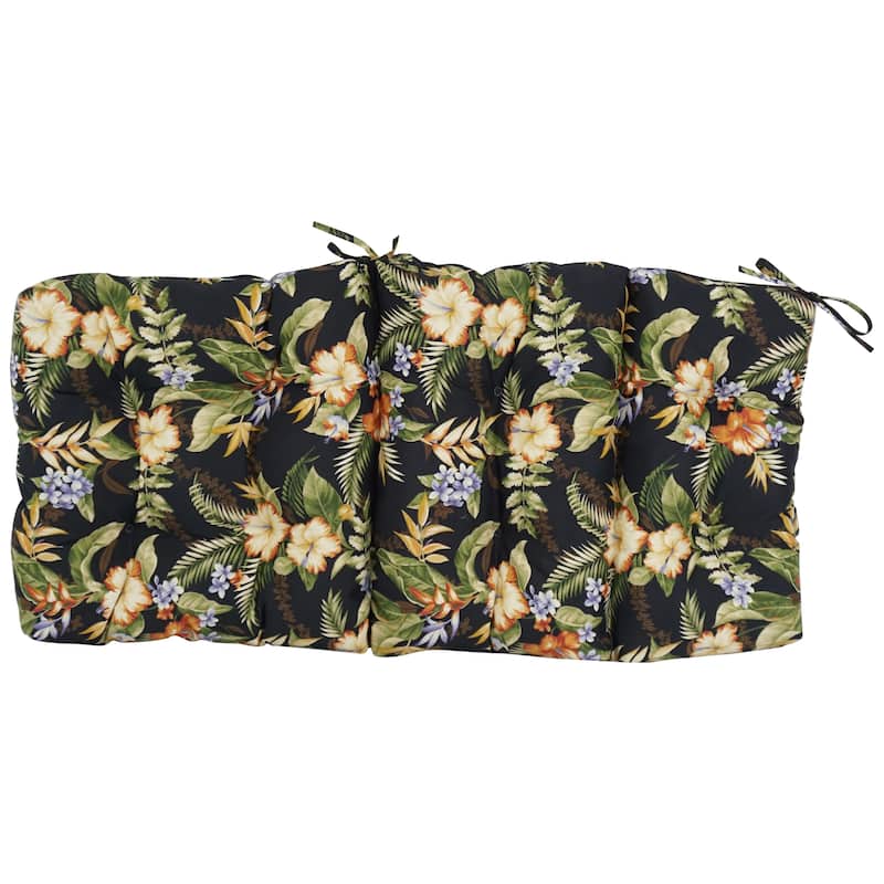 Multi-section Tufted Outdoor Seat/Back Chair Cushion (Multiple Sizes)