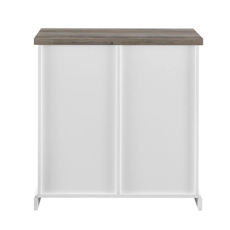 Middlebrook Kujawa 32-inch Sliding Slat Door Cabinet