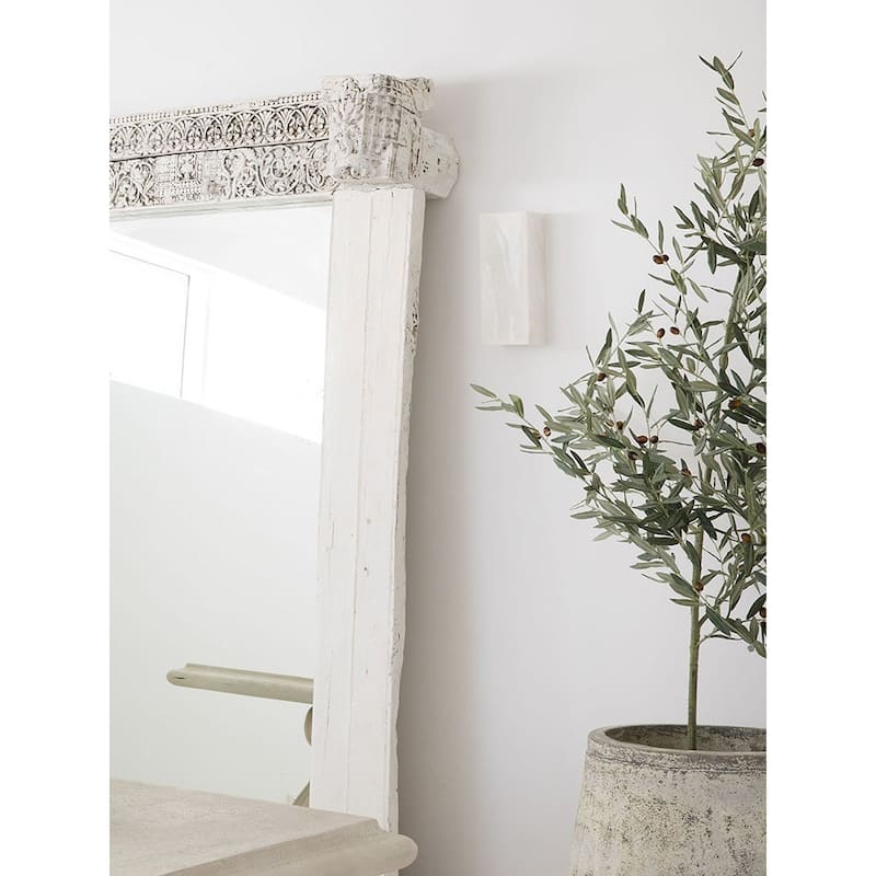 Beacon Lighting Times LED Wall Sconce in Alabaster