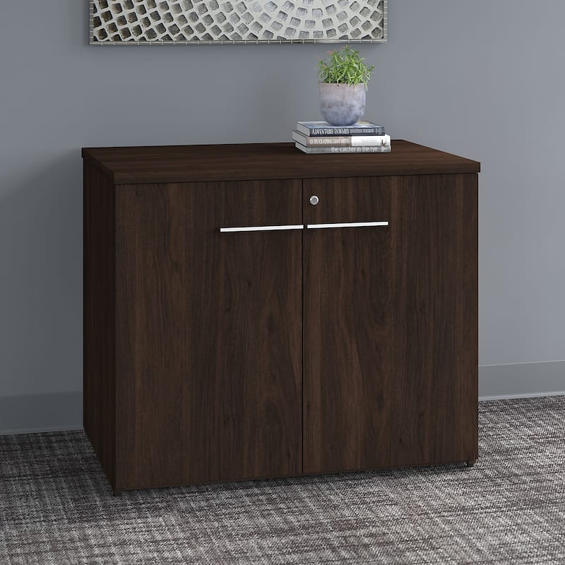 Office 500 36-inch 2-door Storage Cabinet by Bush Business Furniture - Walnut Finish