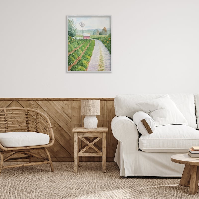 Stupell Tranquil Farm Path Framed Giclee Art Design By Stephanie Fielden