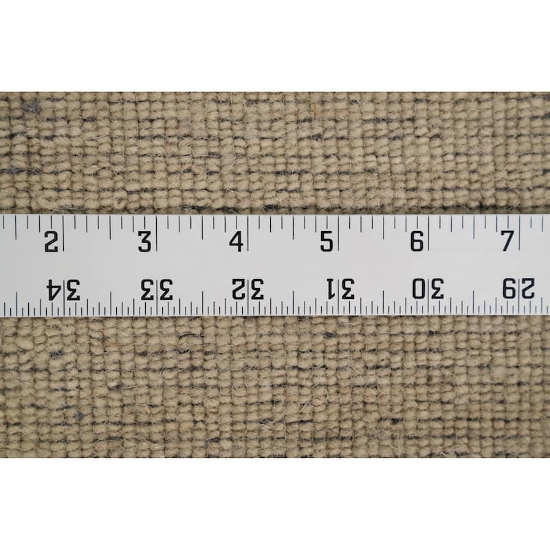 Hand Knotted Oriental 100% Wool Carpet Tribal Animal Pictorial Beige & Ivories Gabbeh Area Rug - 7' 11'' X 7' 10''