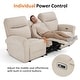preview thumbnail 103 of 118, MCombo 64.6" Wall Hugger Power Loveseat Fabric Recliner Sofa with USB Ports