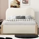 preview thumbnail 3 of 10, Kids Soft Anti-collision Bed Berber Fleece Bed Wood Bed Frame