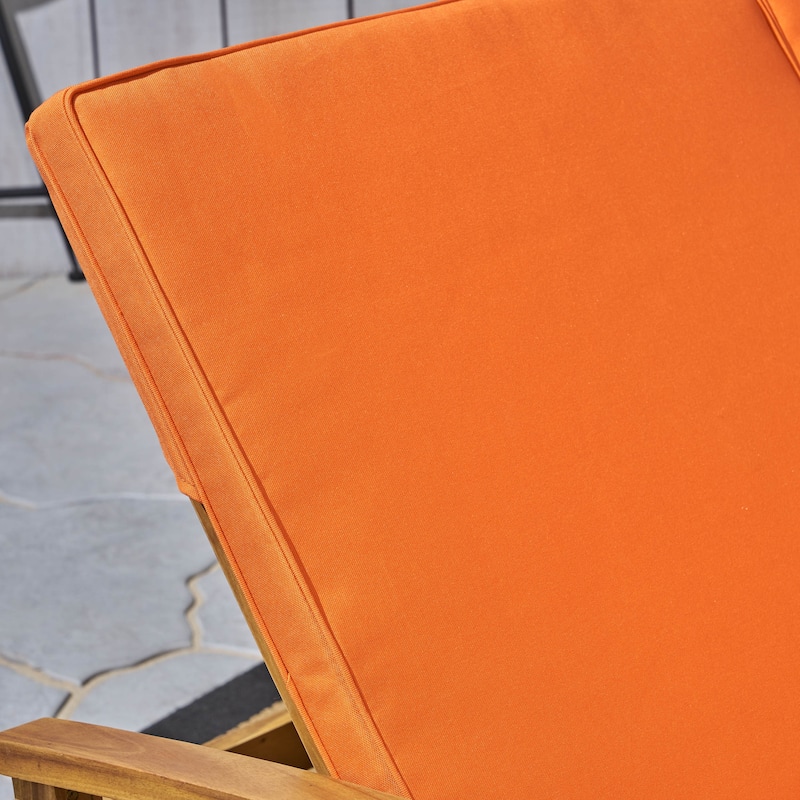Perla Outdoor Acacia Wood Double Chaise Lounge by Christopher Knight Home