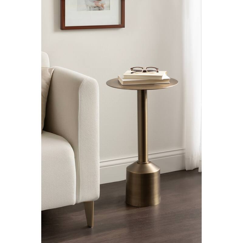 Kate and Laurel Cannings Round Metal Table