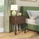 preview thumbnail 26 of 48, Max and Lily Sutton 1 Drawer Nightstand Walnut
