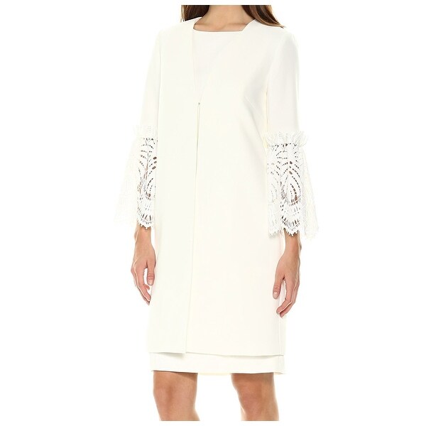 cream sheath dress with sleeves