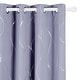 preview thumbnail 49 of 106, Deconovo Silver Line 52 Width Curtain Panel Pair (2 Panel) W52" x L72" - Light Purple