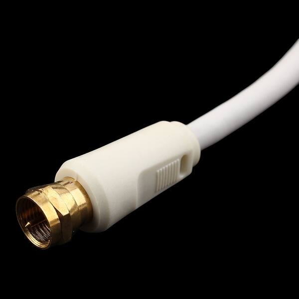 Unique Bargains PAL Male to F Male M/M Converter TV Antenna Coaxial Cable  Cord 10Ft White - On Sale - Overstock - 18466884