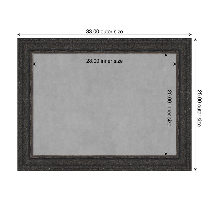 Amanti Art Attic Aged Black Framed - 33 x 25 in - Attic Aged Black