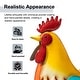 preview thumbnail 9 of 15, Glitzhome Fall 21"H Metal 3D Colorful Rooster Statue Garden Decor Yard Art Thanksgiving Gifts