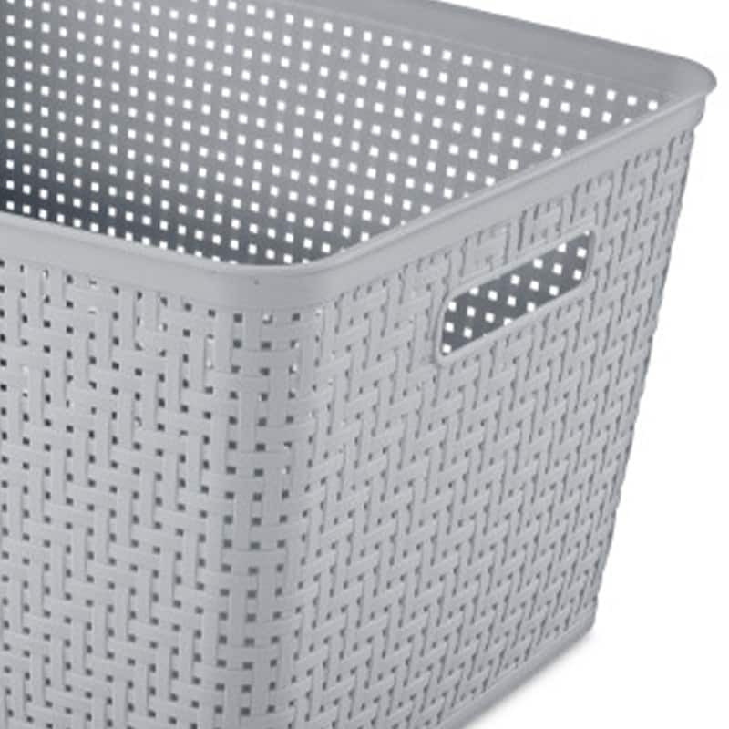 Sterilite 14"Lx8"H Woven Rectangular Tall Basket for Home Organization (12 Pack) - 12 Pack