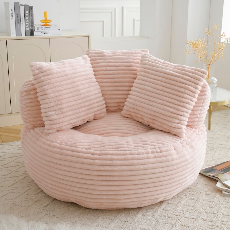 Fabric Large Chair Accent Sofa Lounge Floor Sofa